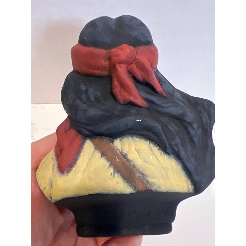 Native American Woman Ceramic Bust Hand Painted -Scioto Mold 1987‎ - Picture 4 of 7